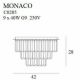 Lustre aplicate - Lustra aplicata / Plafoniera design elegant 42cm Monaco, auriu