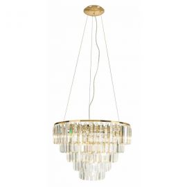 Lustra suspendata design elegant 60cm Monaco, auriu