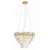 Lustra suspendata design elegant 60cm Monaco, auriu