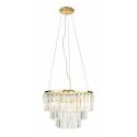 Lustra suspendata design elegant 42cm Monaco, auriu