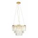 Candelabre, Lustre - Lustra suspendata design elegant 42cm Monaco, auriu