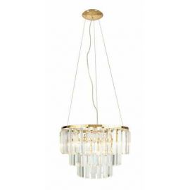 Candelabre, Lustre - Lustra suspendata design elegant 42cm Monaco, auriu