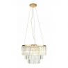 Lustra suspendata design elegant 42cm Monaco, auriu