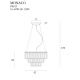 Candelabre, Lustre - Lustra suspendata design elegant 42cm Monaco, auriu