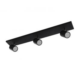 Iluminat pentru baie - Plafoniera cu 3 Spoturi directionabile pentru baie NOEMIE negru