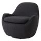 Fotolii - Fotoliu pivotant design elegant Cupido, boucle negru
