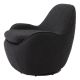 Fotolii - Fotoliu pivotant design elegant Cupido, boucle negru