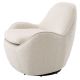 Fotolii - Fotoliu pivotant design elegant Cupido, boucle crem