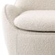 Fotolii - Fotoliu pivotant design elegant Cupido, boucle crem
