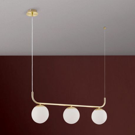 Pendule, Lustre suspendate - Lustra cu 3 surse de lumina design modern Madis