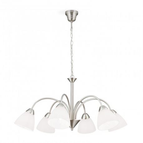 Candelabre, Lustre - Candelabru, Lustra suspendata cu 6 brate Susan, crom