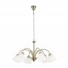 Candelabru, Lustra suspendata cu 6 brate Susan, alama antic