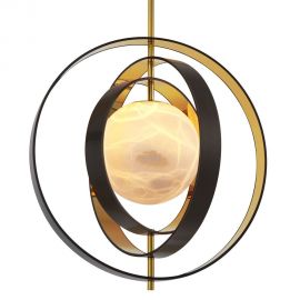 Corpuri de iluminat - Lustra suspendata design LUX Pearl, auriu