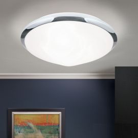 Plafoniere - Plafoniera diametru 32cm, Rima chrome