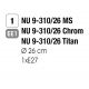 Plafoniere - Plafoniera diametru 26cm, Rima satin chrome