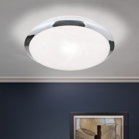 Plafoniere - Plafoniera diametru 26cm, Rima chrome