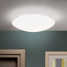 Plafoniere - Plafoniera moderna diametru 25cm, Alba