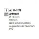 Stalpi - Stalp LED pentru exterior, protectie IP54, Naok antracit