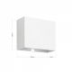 Aplice - Aplica LED de perete exterior, lumina ambientala, protectie IP65, AKZENT alb