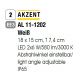 Aplice - Aplica LED de perete exterior, lumina ambientala, protectie IP65, AKZENT alb