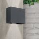 Aplice - Aplica LED de perete exterior, lumina ambientala, protectie IP65, AKZENT antracit