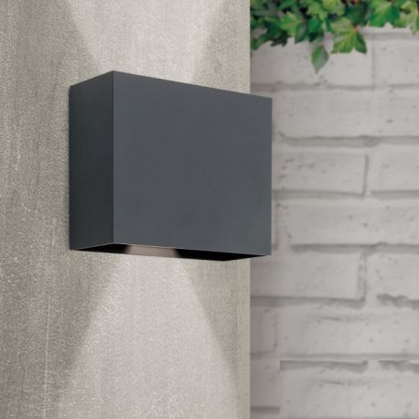 Aplice - Aplica LED de perete exterior, lumina ambientala, protectie IP65, AKZENT antracit