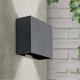 Aplice - Aplica LED de perete exterior, lumina ambientala, protectie IP65, AKZENT antracit