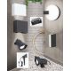 Aplice - Aplica LED de perete exterior, lumina ambientala, protectie IP65, AKZENT antracit
