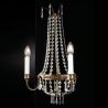 Aplica clasica din alama si cristale Asfour Empire, antique brass