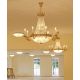 Lustre Cristal Scholer - Candelabru clasic din alama si cristale Schöler Empire, antique brass