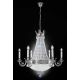 Lustre Cristal Scholer - Candelabru clasic din alama si cristale Schöler Empire, antique silver