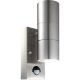 Aplice - Aplica de perete exterior LED din otel inoxidabil cu protectie IP44 cu senzor de miscare STYLE