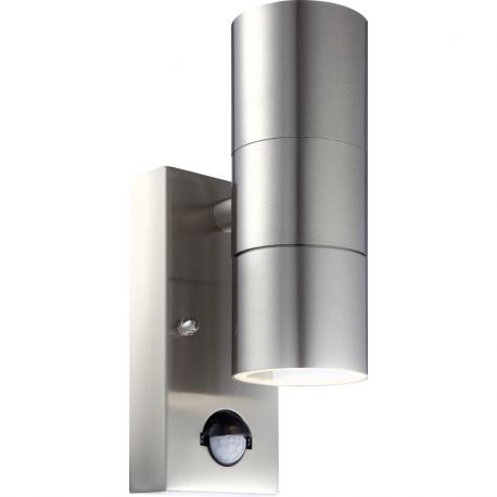 Aplice - Aplica de perete exterior LED din otel inoxidabil cu protectie IP44 cu senzor de miscare STYLE