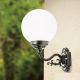 Aplice - Aplica perete exterior stil clasic IP43 Reika negru