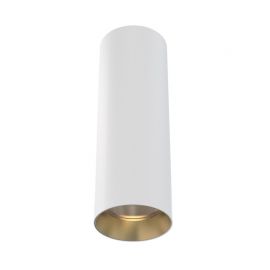 Plafoniere cu spoturi, Spoturi aplicate - Plafoniera LED tubulara design modern slim KIRA alb/alama 20W 15º