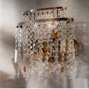 Aplica din alama si cristale Schöler Kristalldesign, Antique Brass