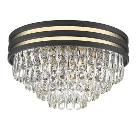 Lustre aplicate - Lustra aplicata, Plafoniera design modern NAICA auriu/ negru