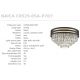 Lustre aplicate - Lustra aplicata, Plafoniera design modern NAICA auriu/ negru