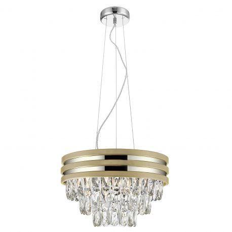 Candelabre, Lustre - Lustra suspendata design modern NAICA auriu/ argintiu