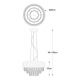 Candelabre, Lustre - Lustra suspendata design modern NAICA auriu/ argintiu