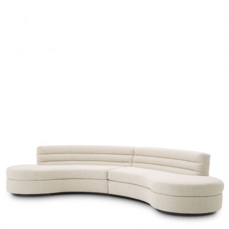 Canapele - Canapea design modern Lennox, boucle crem