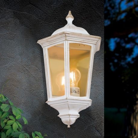 Aplice - Aplica de iluminat exterior stil clasic IP44 Puchberg white/gold