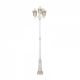 Stalpi - Stalp de iluminat exterior stil clasic IP43 Puchberg H-255cm white/gold