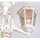 Stalpi - Stalp de iluminat exterior stil clasic IP43 Puchberg H-255cm white/gold