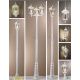 Stalpi - Stalp de iluminat exterior stil clasic IP43 Puchberg H-255cm white/gold