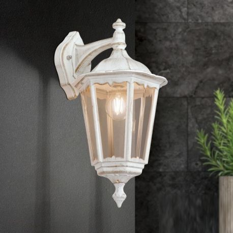 Aplice - Aplica de iluminat exterior stil clasic IP43 Puchberg down white/gold
