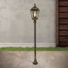 Stalp de iluminat exterior stil clasic IP43 Puchberg H-140cm black/gold