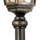 Stalpi - Stalp de iluminat exterior stil clasic IP43 Puchberg H-140cm black/gold