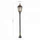 Stalpi - Stalp de iluminat exterior stil clasic IP43 Puchberg H-140cm black/gold