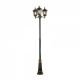Stalpi - Stalp de iluminat exterior stil clasic IP43 Puchberg H-255cm black/gold